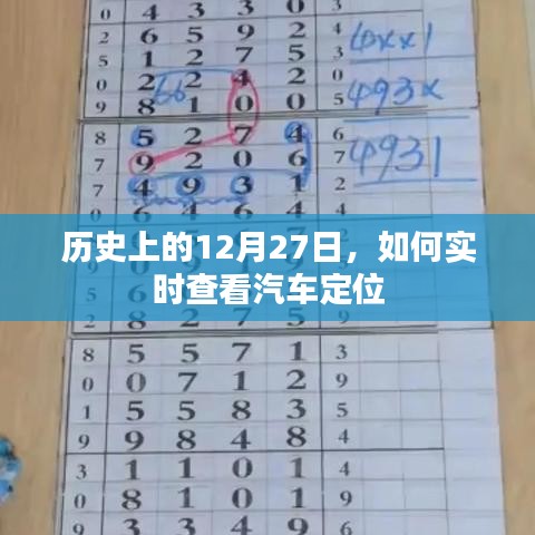 历史上的12月27日，如何实时追踪汽车定位？