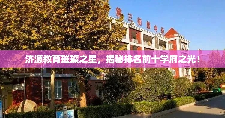 济源教育璀璨之星，揭秘排名前十学府之光！